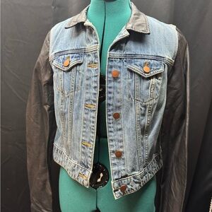 Nicole Denim Jacket with Black Accents
